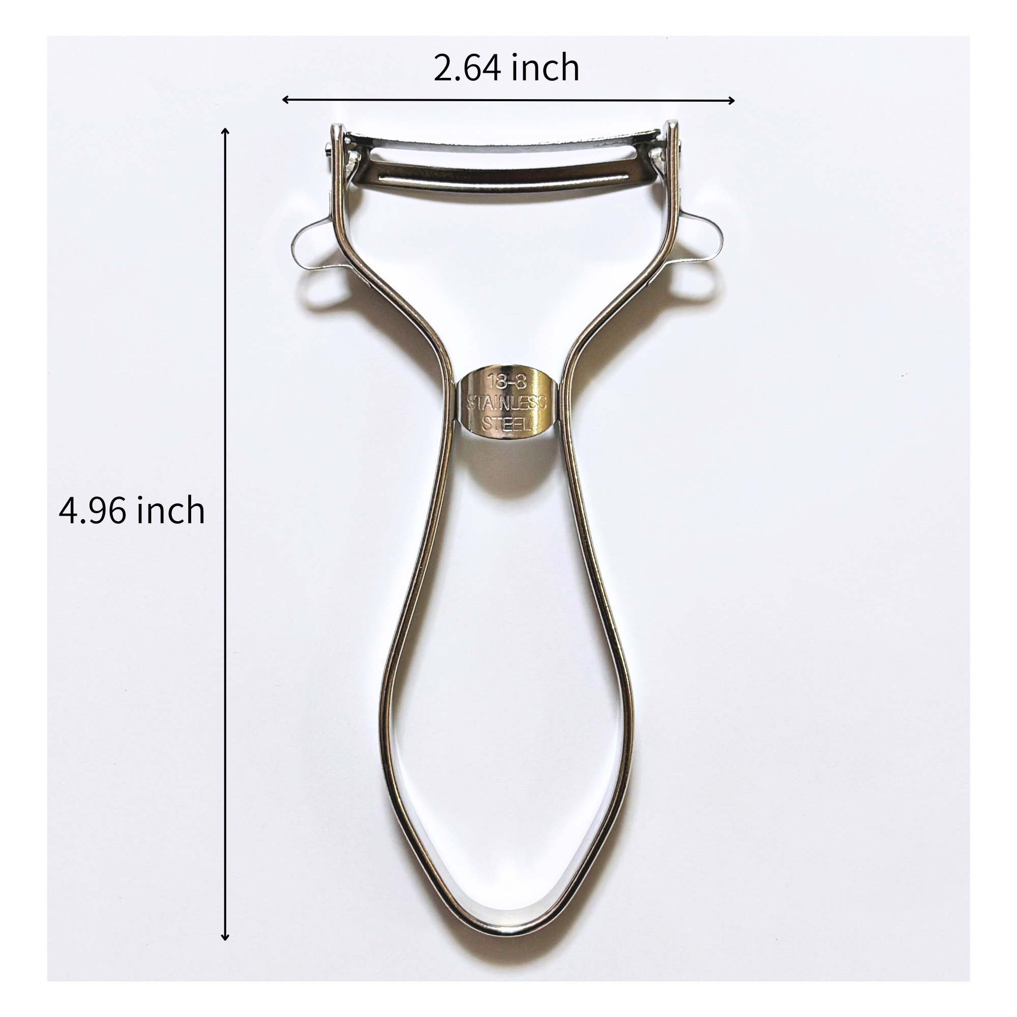 Premium Tsubame-Sanjo Stainless Steel Peeler, Made in Japan (with Exclusive Shiba Inu Samurai KOTARO Card)